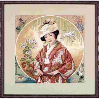 Counted Cross Stitch Kit Japanese Maiden Sellers Special