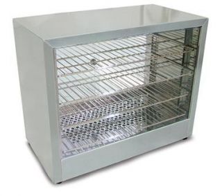 Heated Countertop Food Display Warmer Showcase 4 Shelves