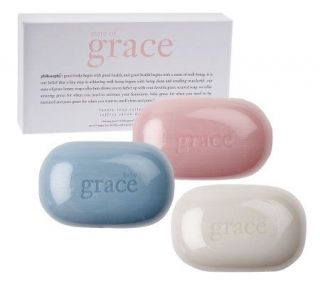 philosophy state of grace 3 piece luxury soap collection —