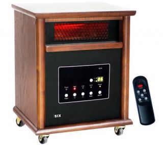 Lifesmart 1800 Sq. Ft. Infrared Heater w/ Cabinet & Remote —