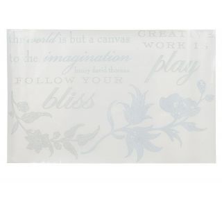 Anna Griffin 26x38 Sheet of Word/Phrase Wall Transfers —