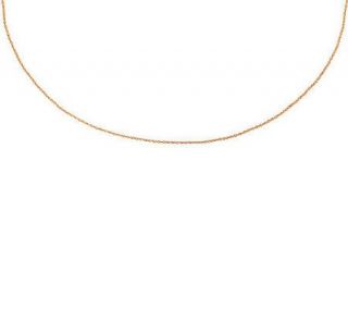 Milor 20 Fine Polished Oval Rolo Link Chain,14K Gold —