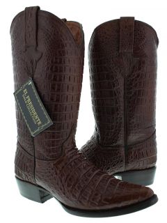  LEATHER FULL BELLY CROCODILE ALLIGATOR COWBOY BOOTS WESTERN RODEO