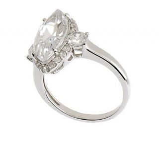 Epiphany Platinum Clad Diamonique 5.85 cttw Marquise Ring —