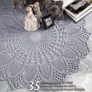 35 Pineapple Crochet Designs Doilies Doily Afghans Table Toppers
