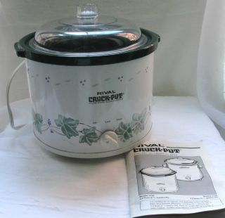 Rival Crock Pot 3120 Green 2 1 2 Quart Slow Cooker Used Works