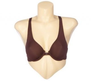 Barely Breezies Microfiber Front Closure Bra with UltimAir Lining 
