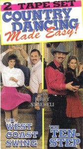 VHS: 2 VIDEO COUNTRY DANCING MADE EASY..JERRY STAEHELI
