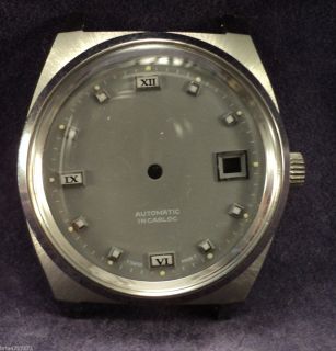  Steel Watch Kit Felsa 4009 Case Dial Crown O Ring Holder 36mm