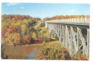 Cooley Bridge on M 55 Michigan MI Postcard