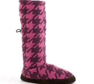Muk Luks Houndstooth Toggle Boots —