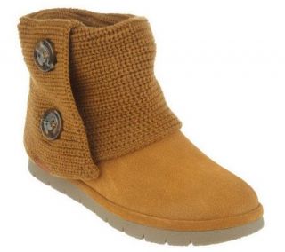 Weatherproof Water Resistant Suede Sweater Pull on Boots —