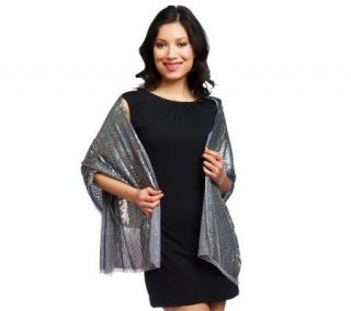 Joan Rivers Shimmering Sequin Evening Scarf   A222490