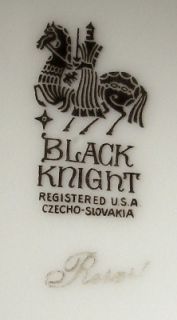 Black Knight China Rosari Bread and Butter Plate
