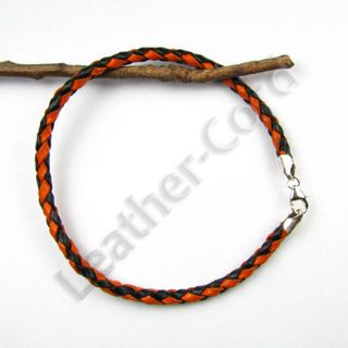 Leather Cord Bolo Anklet 3 0mm Custom Color Size