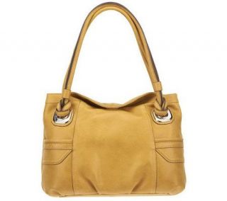 Makowsky Vintage Leather Snap Top Shoulder Bag   A221288