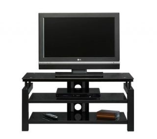 Sauder Lake Point Collection Panel TV Stand   Black Finish   H182524