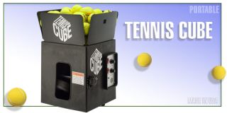 tennis cube is the most compact tennis machine available for beginning