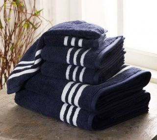 Liz Claiborne New York Classic Stripe 6 pc. Cotton Bath Towel Set 