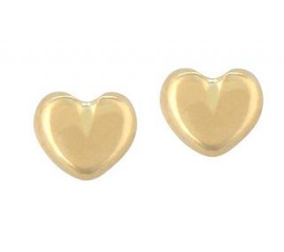 Disney Polished Heart Stud Earrings, 14K Gold —