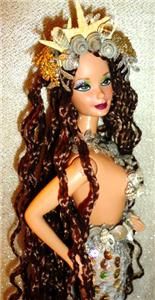Crystal Waters Shimmering Mermaid Beauty Barbie Doll OOAK Sea Shell