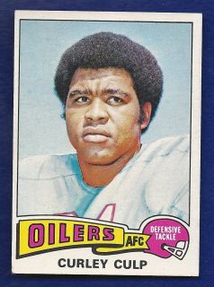 1975 TOPPS CURLEY CULP NFL CARD #297 HOUSTON OILERS EXCELLENT ARIZONA
