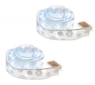 Meilo Creations Set of 2 9 Ribbons with LED Lights and Timer   H193098