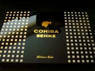 Cohiba Behike 52 BKE humidor cigar Cuban Elie Bleu designed box piano