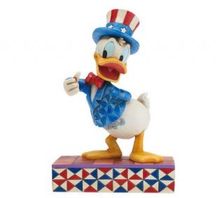 Jim Shore DisneyTradition Patriotic Donald Duck Figurine —