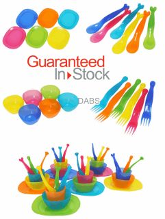  Baby Plastic Set of 6 Cups Plates Bowls Cutlery or Cups