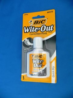 BIC Wite Out Correction Fluid Quick Dry White 50604
