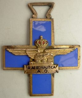WW2 Italian Cross Croce Azzurre Regia Aeronautica A O Guerra DEtiopia
