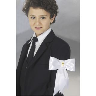 white satin armband for your boys first communion by Corrine.