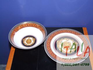 Corsi Italian Fine Porcelain Appetizer Plate Bowl Set