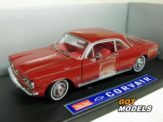 1963 Chevrolet Corvair 1 18 Scale Model Car in Red