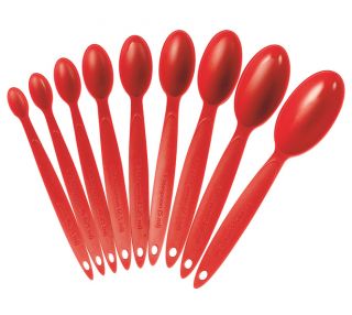 Cuisipro 9 Piece Red Measuring Spoon Set Baking Pastry Kitchen