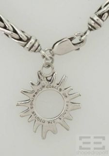 Angela Cummings Sterling Silver Coil Sun Charm Bracelet