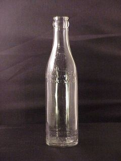 Vintage Crystal Soda Company Holyoke Massachusetts Clear Glass Soda
