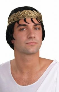 Roman Emperor Caesar Costume Kit Wig Laurel Wreath