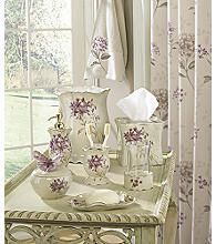 PC Croscill Flower Blossom Shower Curtain Rug Towels