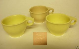 Vintage Russel Wright Meladur Coffee Cups Yellow