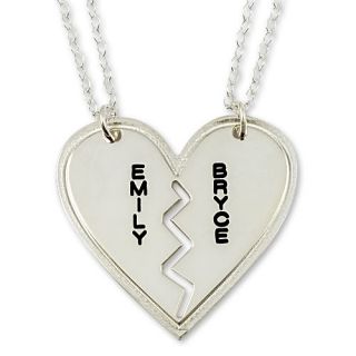  Custom Any Name Necklace Best Couple Pendant Sterling Silver 925