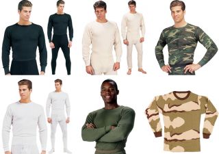 Military Type Cold Weather Thermal Underwear KNIT TOPS SHIRTS
