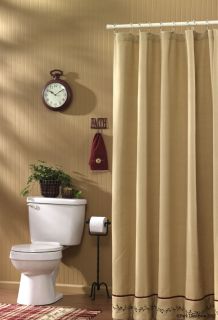 Park Designs Thistleberry Shower Curtain Emb Country Vine Pip Berry