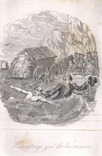  Clinker 1836 edition Tobias Smollett memoir Cruickshank illustration
