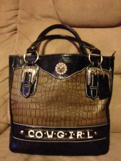 Rhinestone Concho Western Cowgirl Handbag