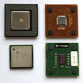 pcs of CPU Processors AMD Athlon XP 2500 1600 Intel Celeron 2 GHz