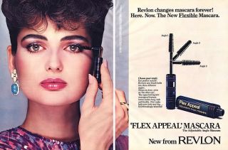 1983 Revlon Eva Voorhis Mascara Makeup Magazine Ad