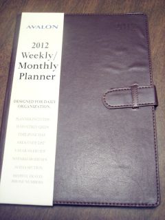  Weekly Monthly Planner Calendar Daily Organizer Brown Date Book