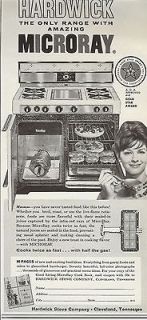 1960 old magazine print AD~HARDWICK MICRORAY STOVE~CLEVELAN D,TN~Woman